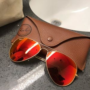 Orange Polarized Ray Bans